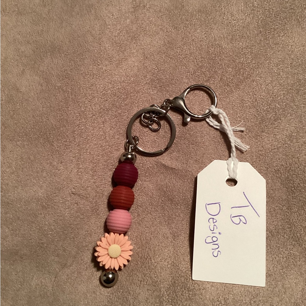 Handmade silver keychain